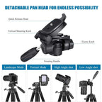 74” Camera Tripod, Tripod for Camera and Phone
