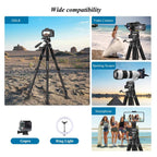 74” Camera Tripod, Tripod for Camera and Phone
