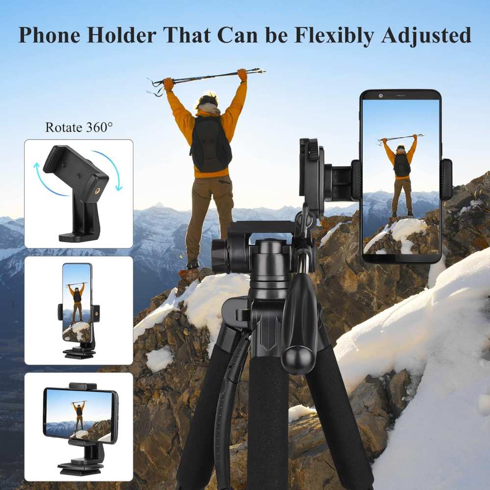 74” Camera Tripod, Tripod for Camera and Phone