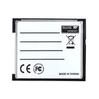 Red and black Tishric adapter the size of a CompactFlash card, marked SDXC Type I UDMA Extreme CF Adapter