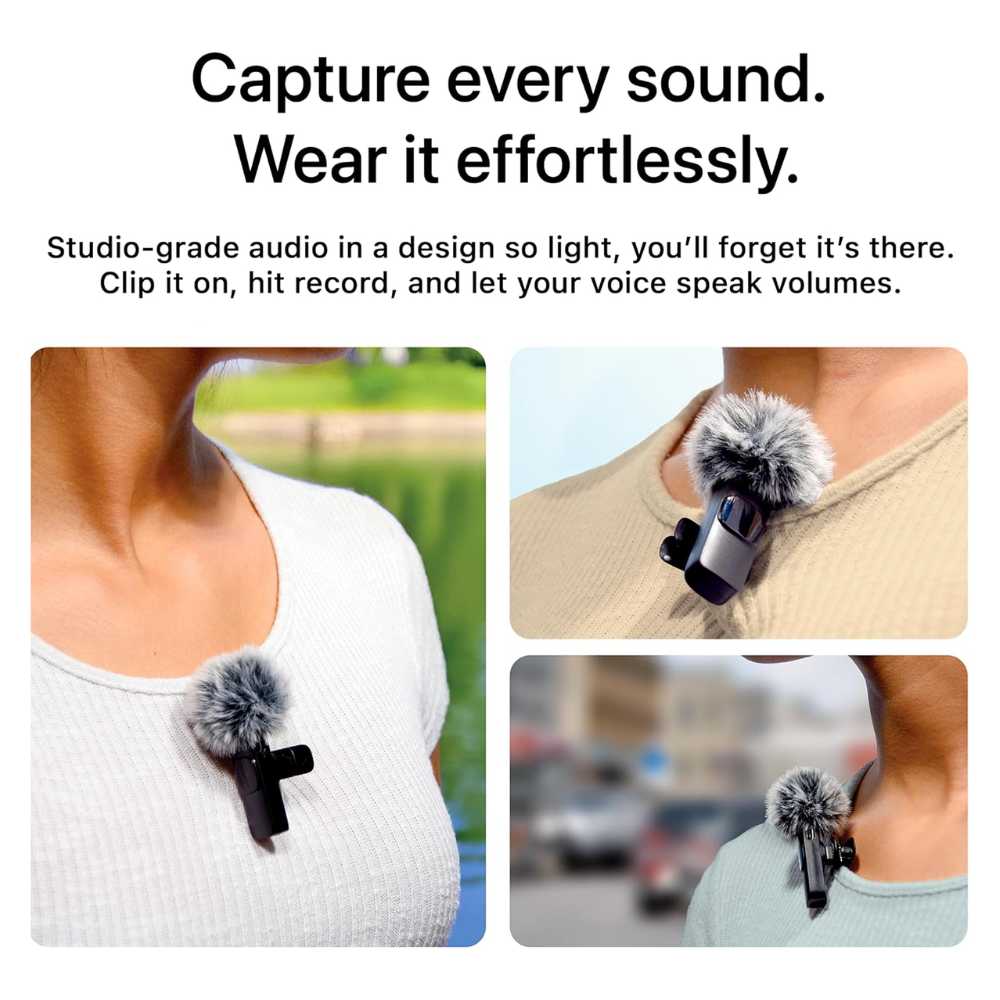 Professional Wireless Microphone for iPhone