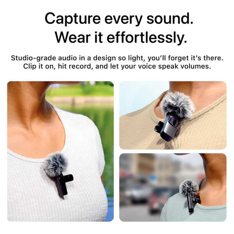 Professional Wireless Microphone for iPhone