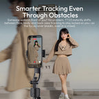 Black Ulanzi selfie stick tripod with a phone clamp and detachable remote, plus the rotating head and the folded stick