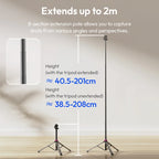 Black Ulanzi MT-89 tripod with a pink locking ring and a small mount head, shown short and fully extended