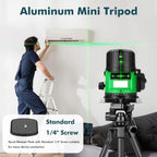 Black mini tripod with a pan head and handle, shown with a phone clip, a spare plate, a carry bag and a folded view