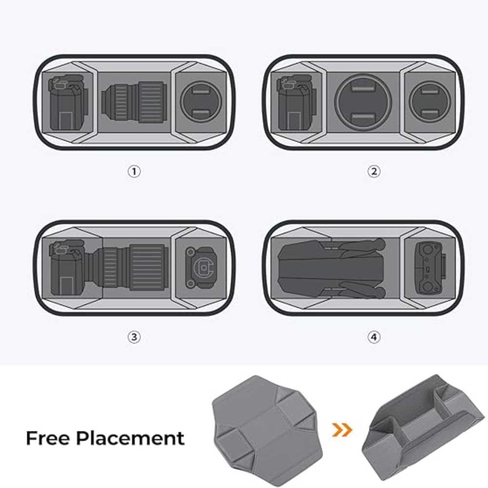 Minimal Camera Insert Organizer – Flexible Carry