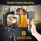 Smartphone Camera Stabilizer Kit, Portable Handle Grip Handheld Video Rig
