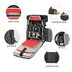 Waterproof Camera Backpack, Rolling Photo Bag for DSLR SLR Mirrorless Camera 