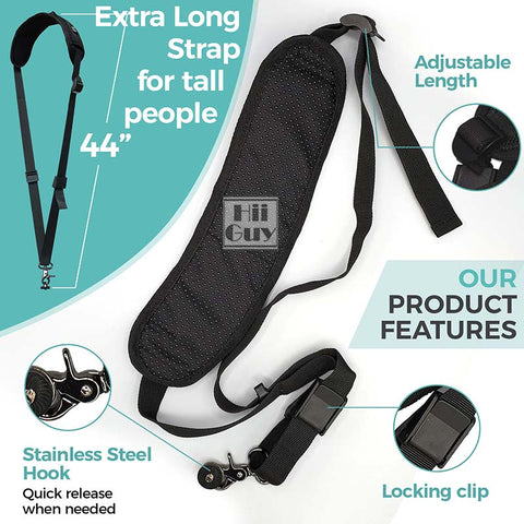 HiiGuy Camera Strap Extra Long 44 Inch Camera Straps for Photographers